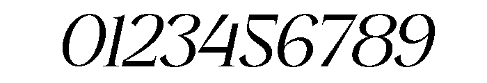 Belune Oblique Font OTHER CHARS