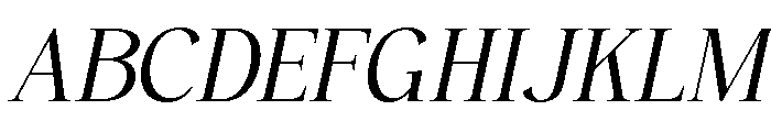 Belune Oblique Font UPPERCASE