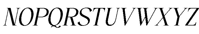 Belune Oblique Font UPPERCASE