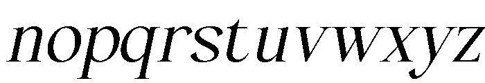 Belune Oblique Font LOWERCASE