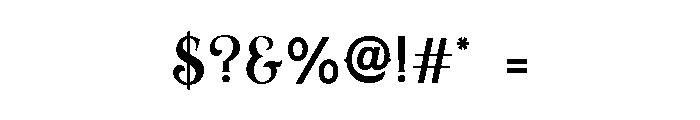 Belvedro Font OTHER CHARS