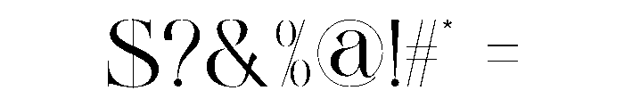 Belvind Font OTHER CHARS