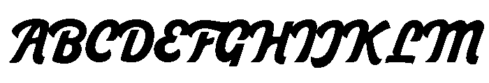 Belvona Medium Font UPPERCASE