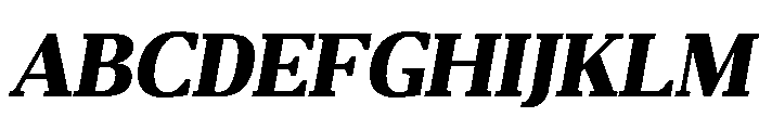 Belvoria Display Black Italic Font UPPERCASE