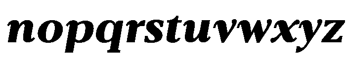 Belvoria Display Black Italic Font LOWERCASE