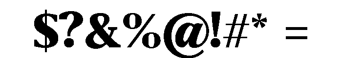 Belvoria Display Black Font OTHER CHARS