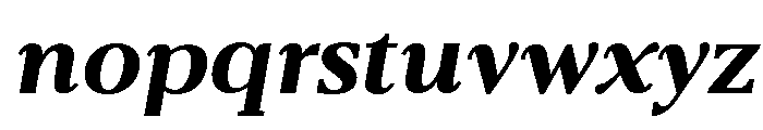 Belvoria Display Bold Italic Font LOWERCASE