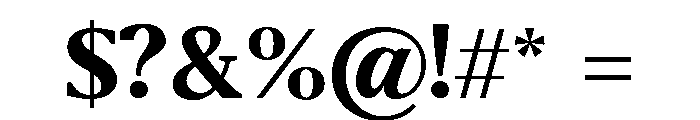 Belvoria Display Bold Font OTHER CHARS