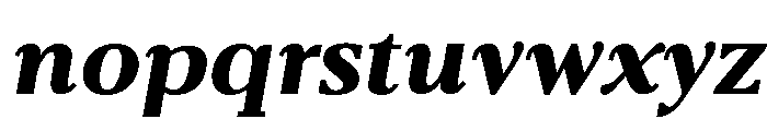 Belvoria Display ExtBd Ita Font LOWERCASE