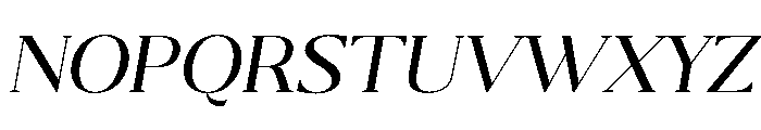 Belvoria Display ExtLt Ita Font UPPERCASE