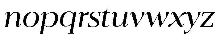 Belvoria Display ExtLt Ita Font LOWERCASE