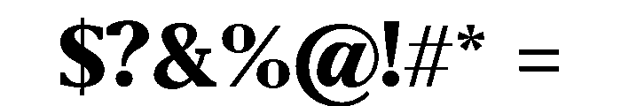 Belvoria Display Extra Bold Font OTHER CHARS