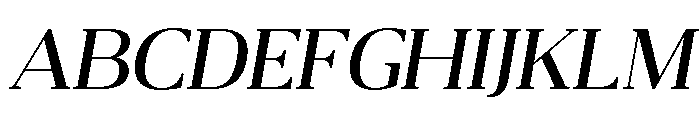 Belvoria Display Light Italic Font UPPERCASE