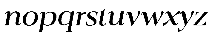 Belvoria Display Light Italic Font LOWERCASE