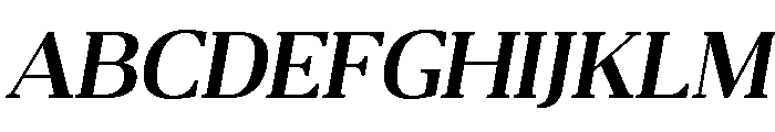 Belvoria Display Medium Italic Font UPPERCASE