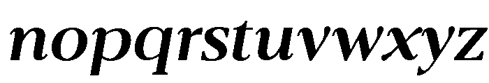 Belvoria Display Medium Italic Font LOWERCASE