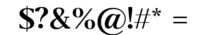 Belvoria Display Medium Font OTHER CHARS