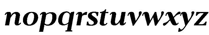 Belvoria Display SemBd Ita Font LOWERCASE