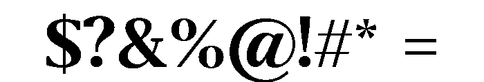 Belvoria Display Semi Bold Font OTHER CHARS
