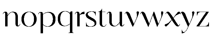 Belvoria Display Thin Font LOWERCASE