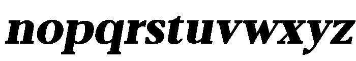 Belvoria Serif Black Slanted Font LOWERCASE