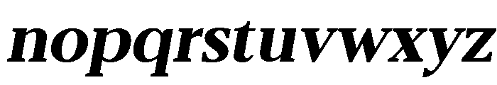 Belvoria Serif Bold Slanted Font LOWERCASE