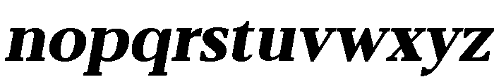 Belvoria Serif ExtBd Slant Font LOWERCASE