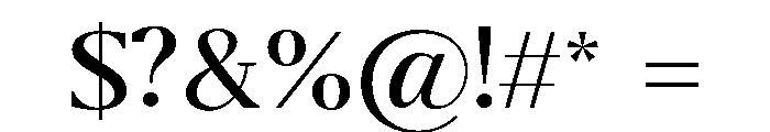 Belvoria Serif Light Font OTHER CHARS