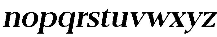 Belvoria Serif Medium Slanted Font LOWERCASE