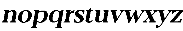 Belvoria Serif SemBd Slant Font LOWERCASE