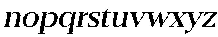 Belvoria Serif Slanted Font LOWERCASE