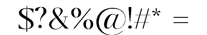 Belvoria Serif Thin Font OTHER CHARS