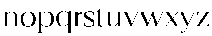 Belvoria Serif Thin Font LOWERCASE