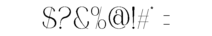 Bember Font OTHER CHARS