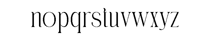Bember Font LOWERCASE