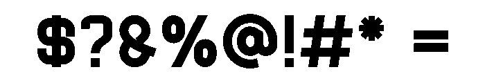 Benadra Font OTHER CHARS
