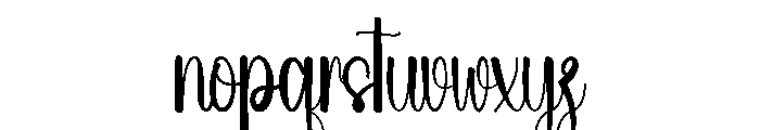Benatica Font LOWERCASE
