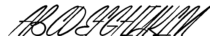 Bendor Signature Two Font UPPERCASE