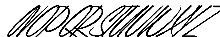 Bendor Signature Two Font UPPERCASE