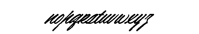 Bendor Signature Two Font LOWERCASE