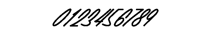 BendorSignatureOneMono Font OTHER CHARS