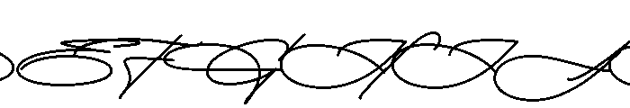 BendorSignatureOneMono Font UPPERCASE