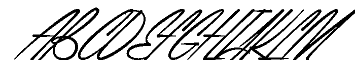 BendorSignatureTwo Font UPPERCASE