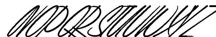 BendorSignatureTwo Font UPPERCASE