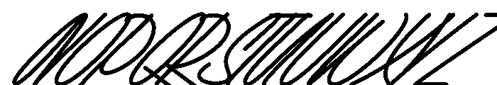 BendorSignatureTwoMono Font UPPERCASE