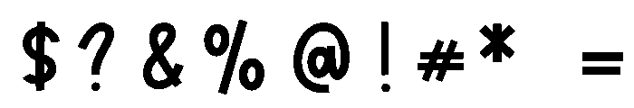 BendyGhost Font OTHER CHARS