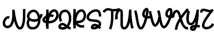 BendyGhost Font UPPERCASE