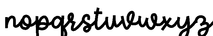BendyGhost Font LOWERCASE