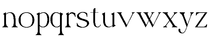 Benedra Regular Font LOWERCASE