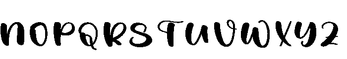 Benefit Writing Font UPPERCASE